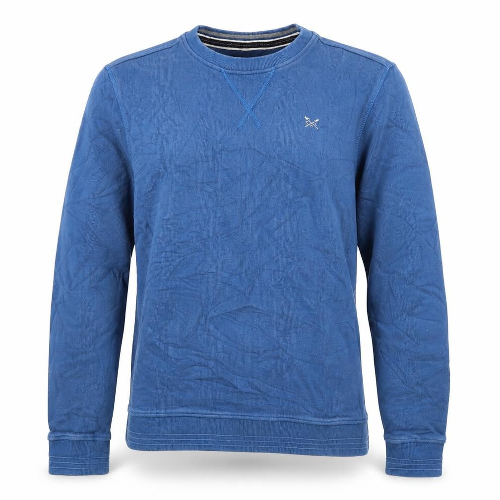 Crew Clothing Men's Blue Small Pullover Sweatshirt