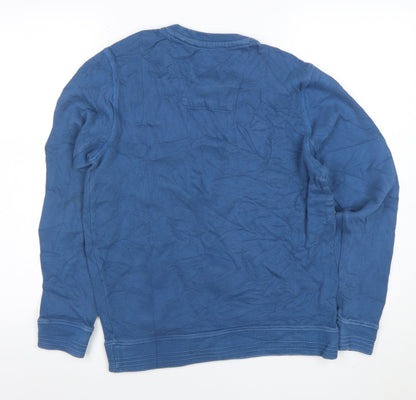 Crew Clothing Men's Blue Small Pullover Sweatshirt