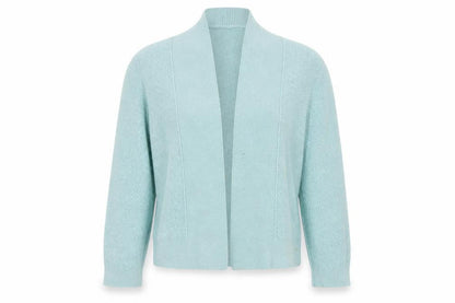 Roman Women’s Blue Knit Open Front Cardigan Size 18