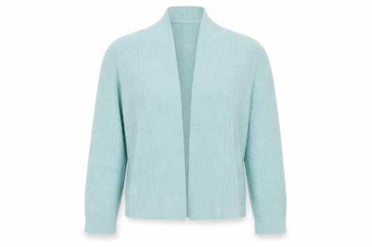 Roman Women’s Blue Knit Open Front Cardigan Size 18