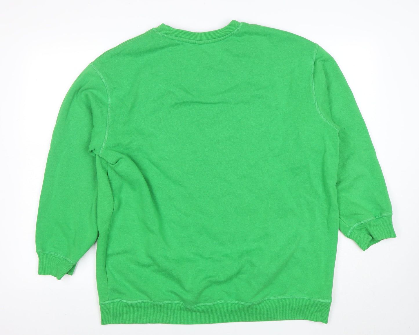 Womens UK Size 12 H&M Green Pullover Sweatshirt