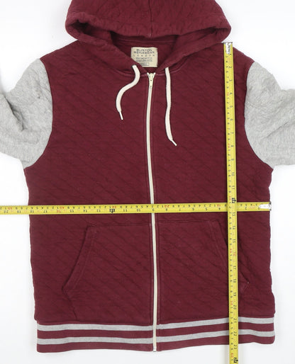 Mens UK Size S Burton Menswear Red Full Zip Hoodie