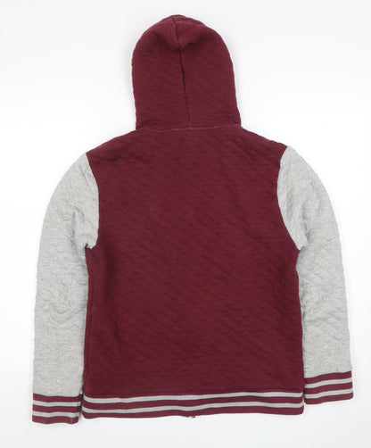 Mens UK Size S Burton Menswear Red Full Zip Hoodie
