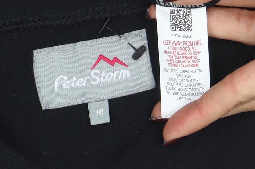 Womens UK Size 18 Peter Storm Black Pullover Sweatshirt
