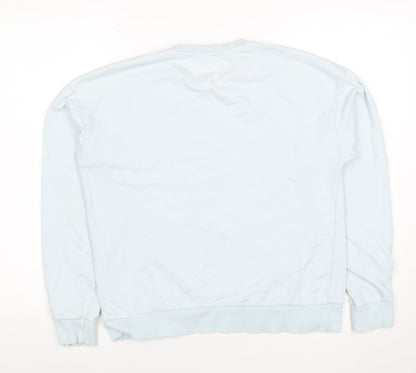 Womens UK Size S Stradivarius Blue Pullover Sweatshirt