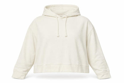 Womens UK Size L Weekday Ivory Pullover Hoodie