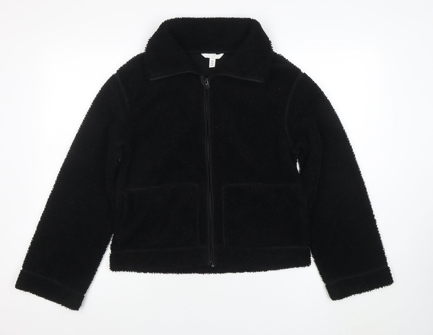 Womens UK Size S H&M Black Basic Jacket