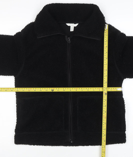 Womens UK Size S H&M Black Basic Jacket