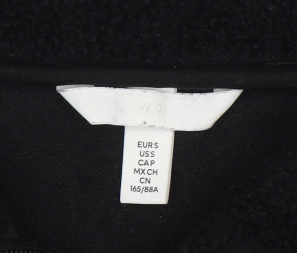 Womens UK Size S H&M Black Basic Jacket