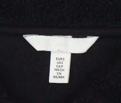 Womens UK Size S H&M Black Basic Jacket