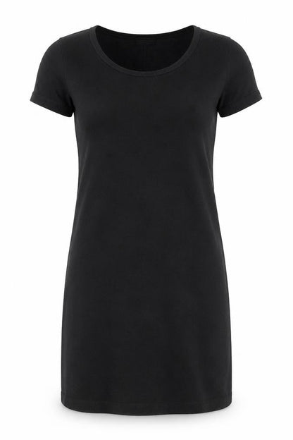 Gap Women Black Short Sleeve T-Shirt Dress Size S