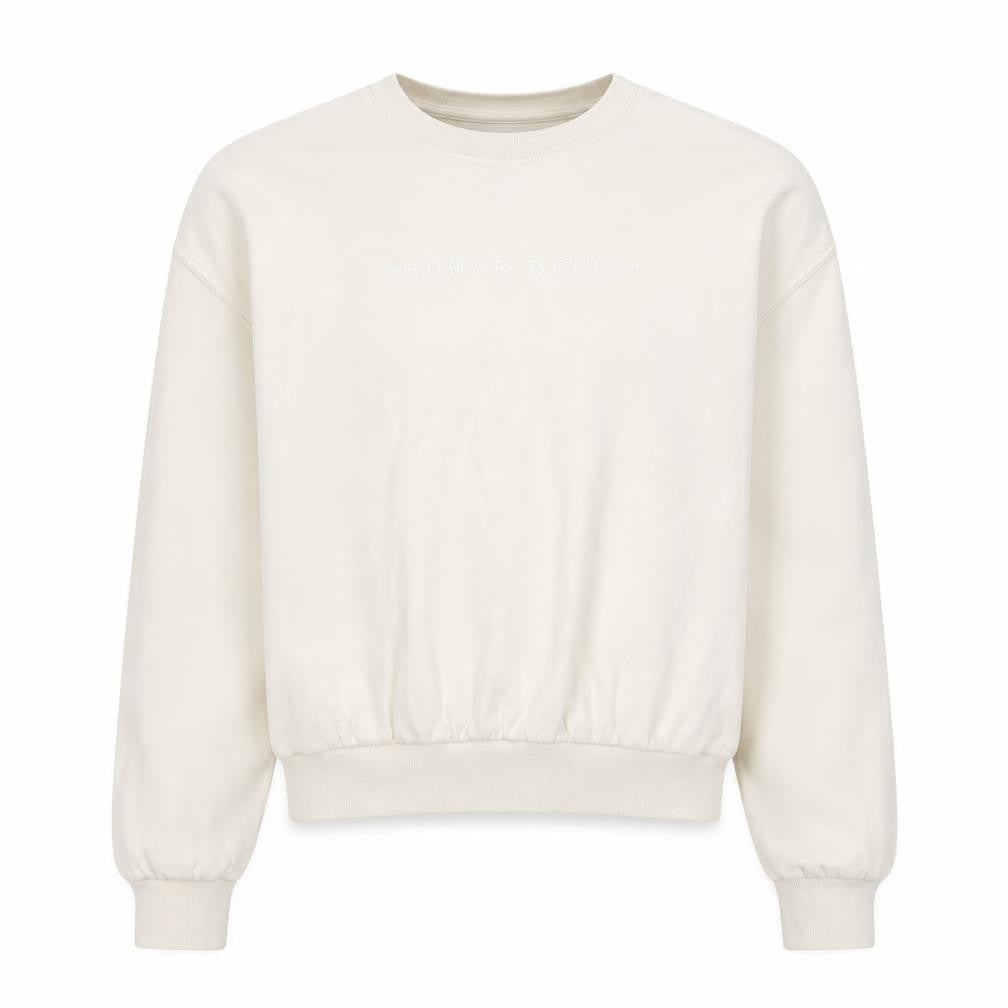 Womens UK Size XS H&M Beige Pullover Sweatshirt