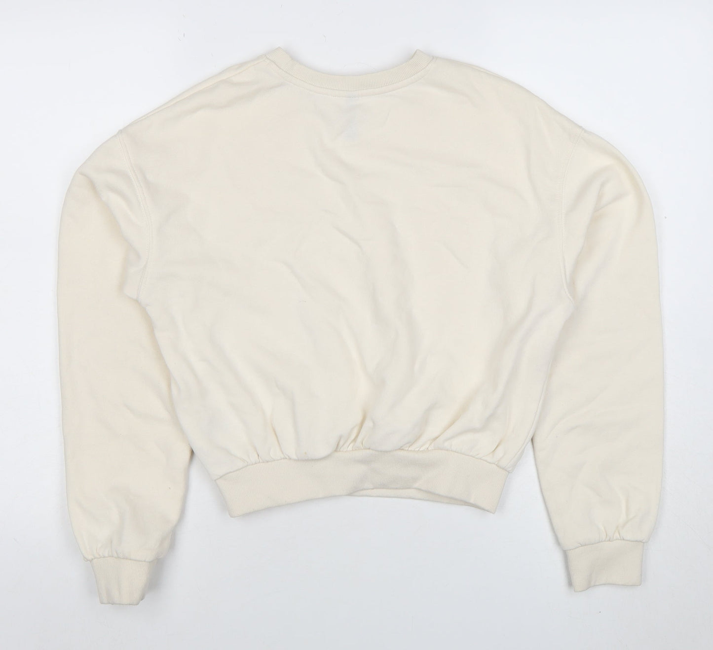 Womens UK Size XS H&M Beige Pullover Sweatshirt