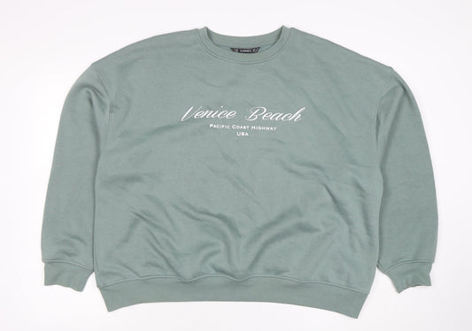 Womens UK Size XL Dunnes Green Pullover Sweatshirt