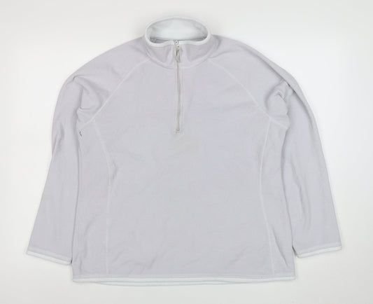 Womens UK Size 14 Mountain Warehouse White Pullover Sweatshirt