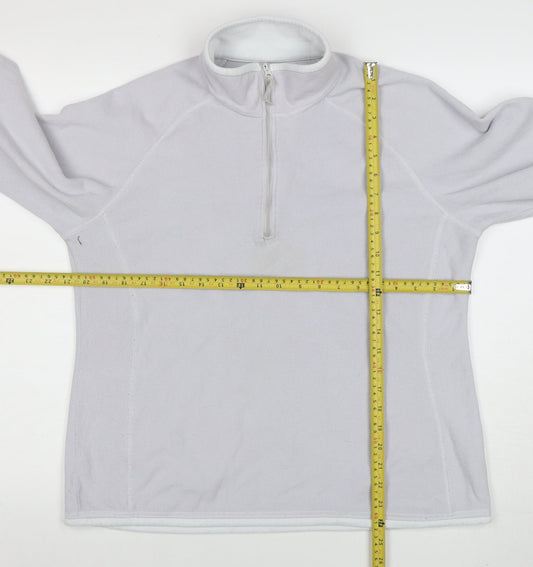 Womens UK Size 14 Mountain Warehouse White Pullover Sweatshirt
