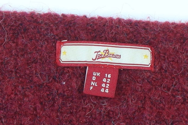 Womens UK Size 16 Joe Browns Red Pullover Jumper