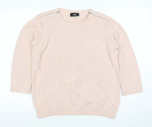 Womens UK Size M Wallis Beige Pullover Jumper