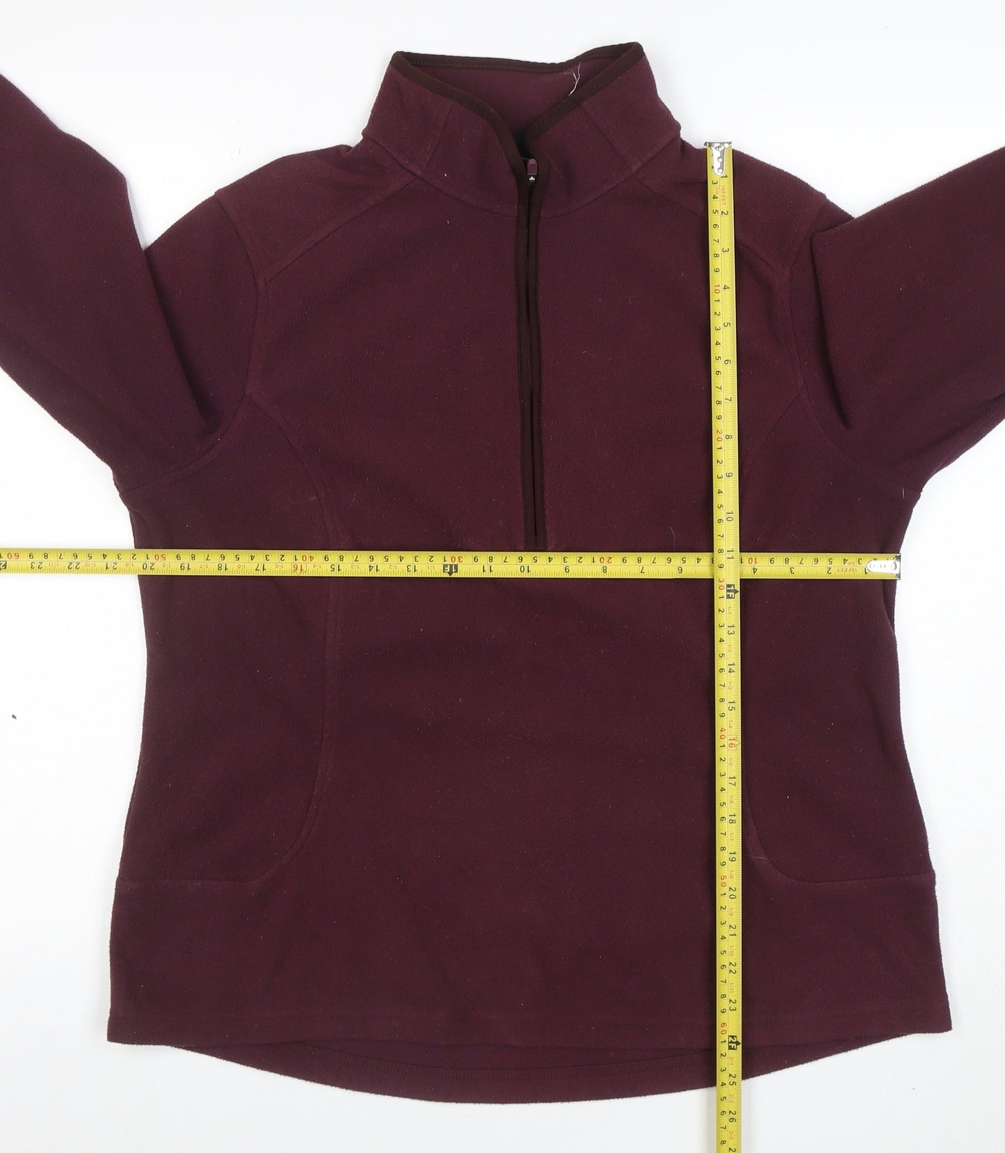 Womens UK Size L Lands' End Red Pullover Sweatshirt