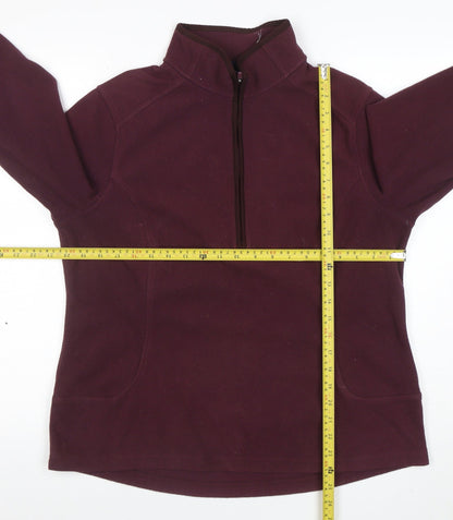 Womens UK Size L Lands' End Red Pullover Sweatshirt