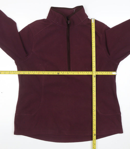 Womens UK Size L Lands' End Red Pullover Sweatshirt