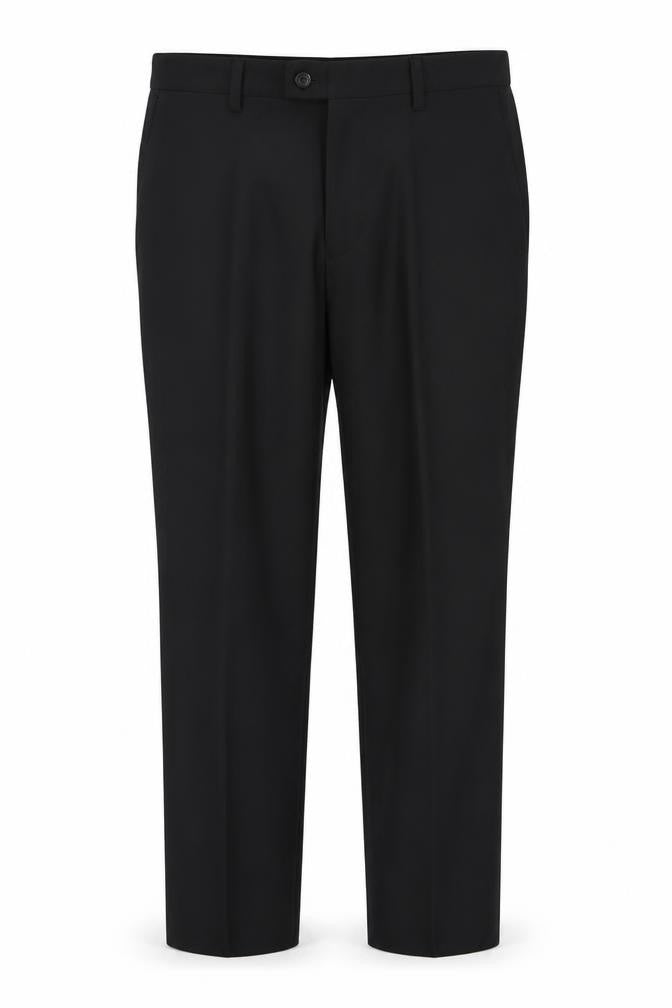 Next Men's Black Formal Trousers 34R Regular Fit Machine Washable