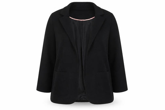 BHS Women Black Blazer Jacket Size 16 Classic Workwear