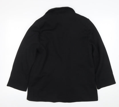 BHS Women Black Blazer Jacket Size 16 Classic Workwear
