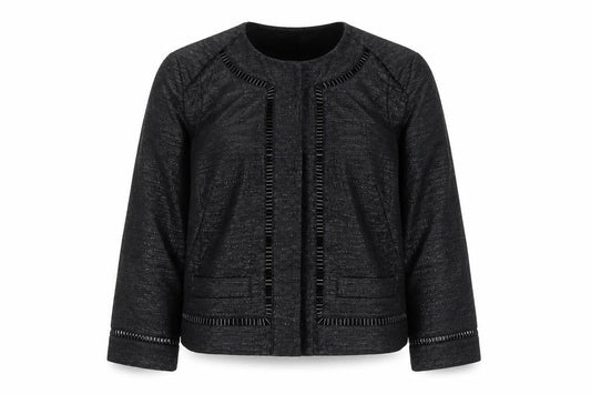 Womens UK Size 8 Jaeger Black Basic Jacket