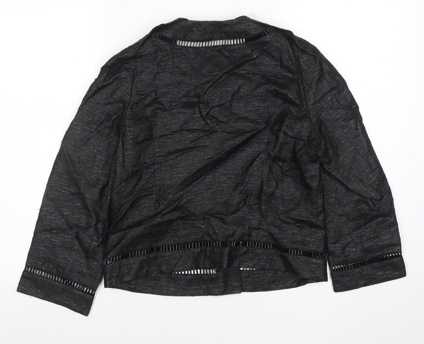 Womens UK Size 8 Jaeger Black Basic Jacket