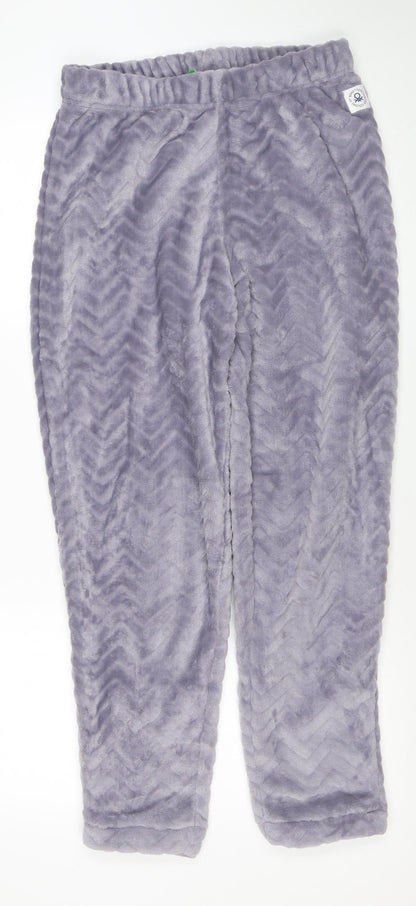 United Colors of Benetton Women’s Grey Velour Pyjama Pants S