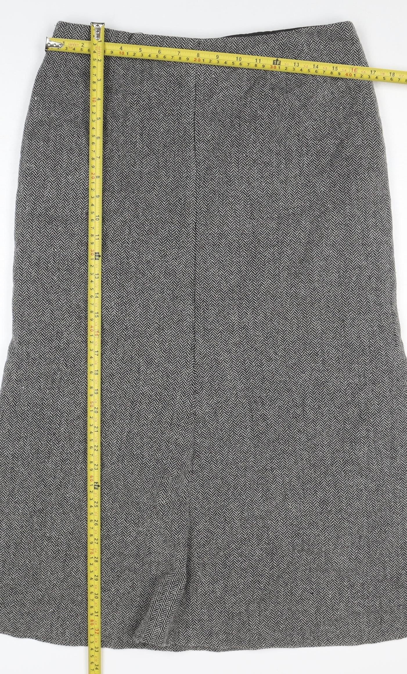 Womens UK Size 14 Marks and Spencer Straight & Pencil Tweed Skirt