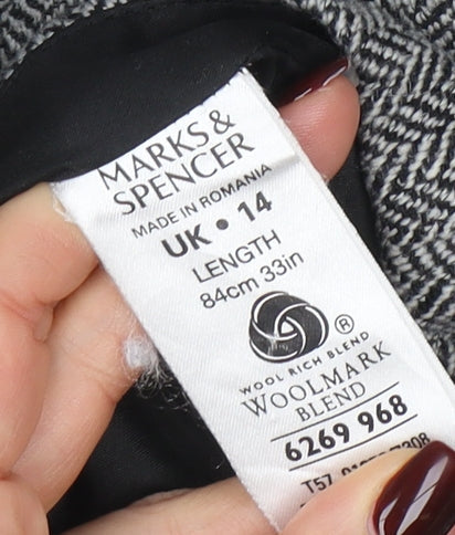 Womens UK Size 14 Marks and Spencer Straight & Pencil Tweed Skirt