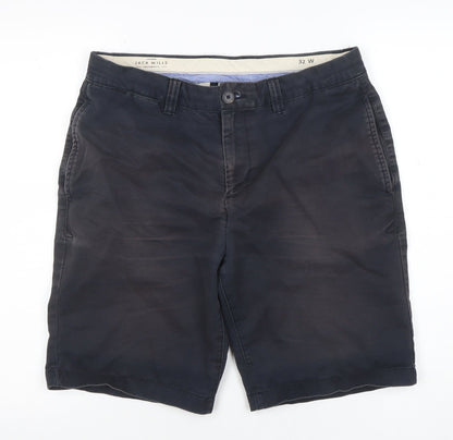 Jack Wills Men's Blue 32W Chino Shorts Cotton Casual