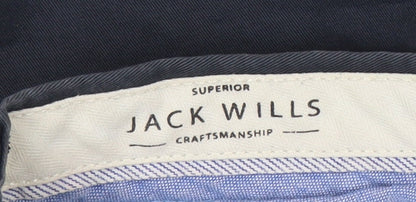 Jack Wills Men's Blue 32W Chino Shorts Cotton Casual
