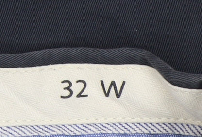 Jack Wills Men's Blue 32W Chino Shorts Cotton Casual