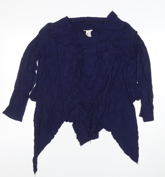 Womens UK Size L Perseption Concept Blue Cardigan Jumper