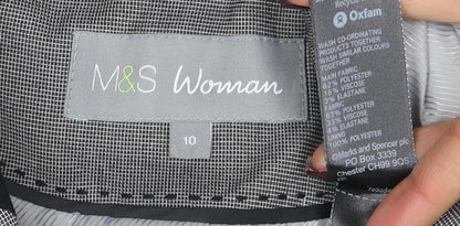 Womens UK Size 10 Marks and Spencer Regular Grey Blazer