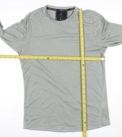 Mens UK Size S adidas Grey Running & JoggingGym & TrainingFitness T-Shirt