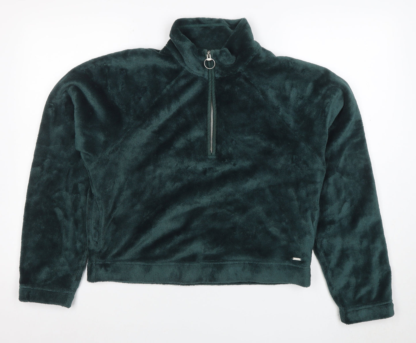 Womens UK Size M Hollister Green Pullover Sweatshirt