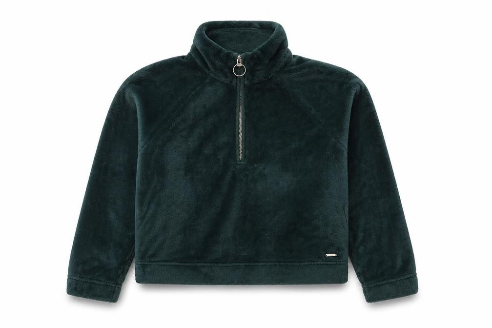 Womens UK Size M Hollister Green Pullover Sweatshirt