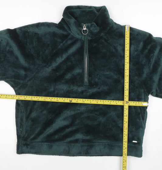 Womens UK Size M Hollister Green Pullover Sweatshirt