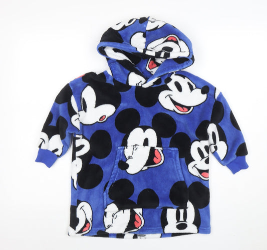 Boys UK Size 3-4 Years Marks and Spencer Blue Pullover Hoodie