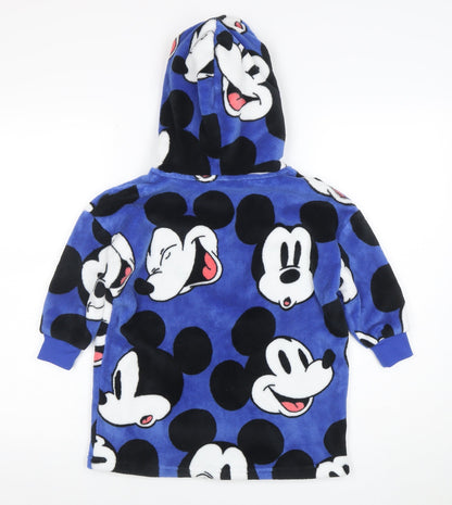 Boys UK Size 3-4 Years Marks and Spencer Blue Pullover Hoodie