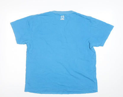 Mens UK Size XL Xplicit Industries Blue  T-Shirt