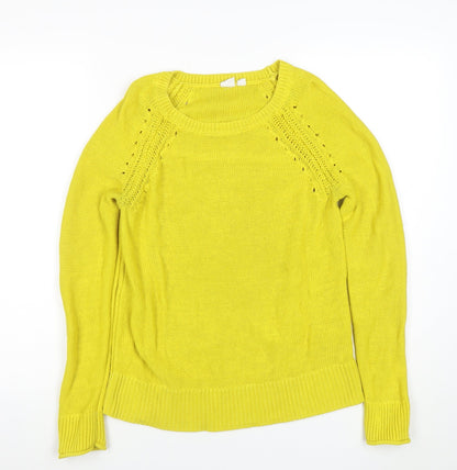 Womens UK Size S Gap Yellow Pullover Jumper