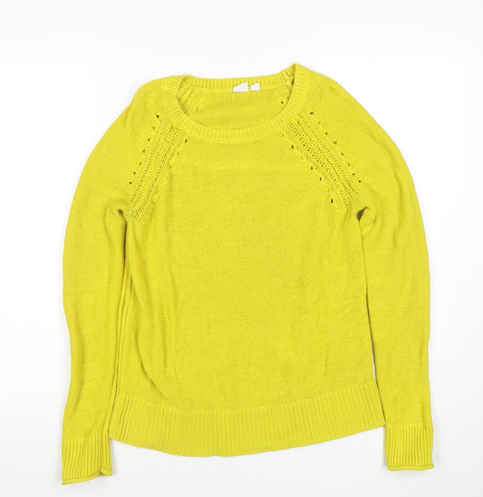 Womens UK Size S Gap Yellow Pullover Jumper