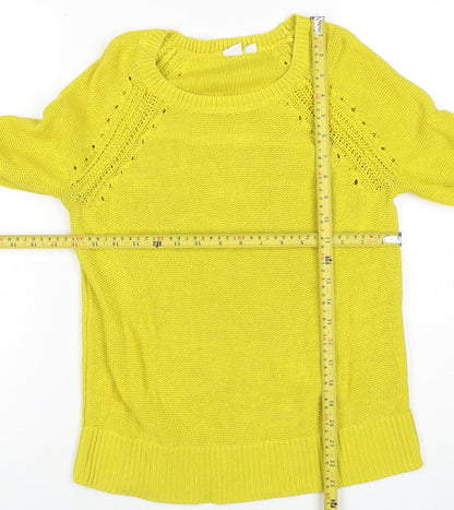 Womens UK Size S Gap Yellow Pullover Jumper