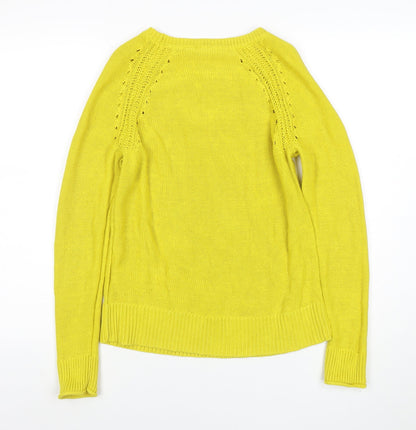 Womens UK Size S Gap Yellow Pullover Jumper