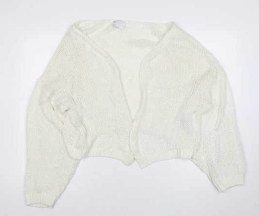 Womens UK Size 12 ASOS Ivory Cardigan Jumper